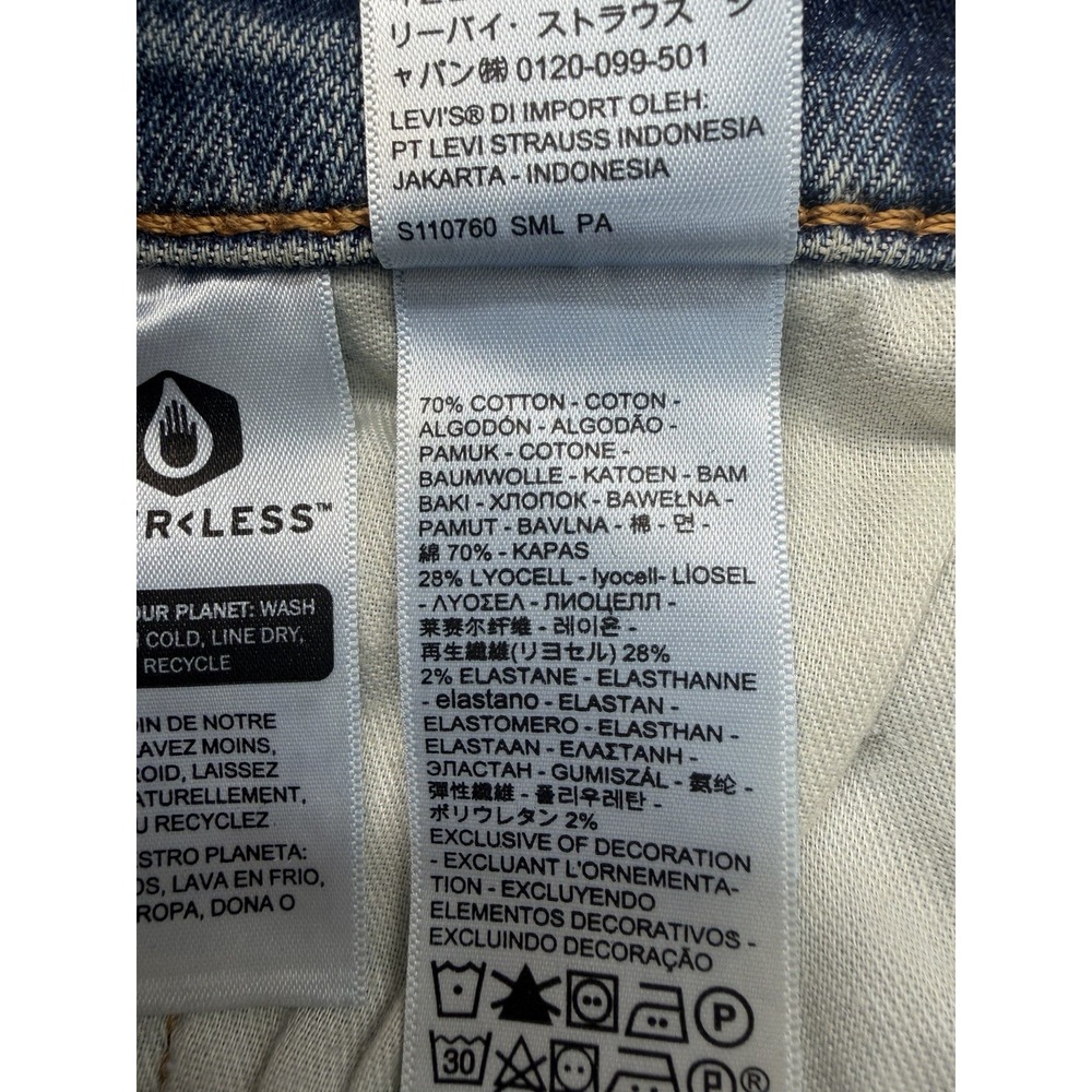 Levis 514 Straight‎ Fit Jeans Stretch Color Rinsed Blue 005141493 Men's 40x30 - Picture 9 of 14